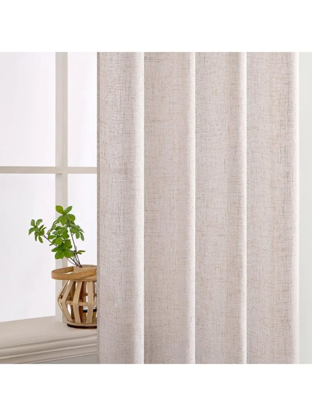 Natural White Linen Curtains 84